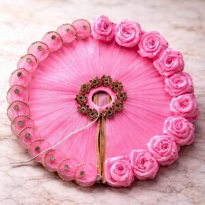 pink laddu gopal dress image akbazar